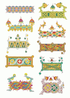 Patterns In Russian Style Free Vector, Free Vectors File