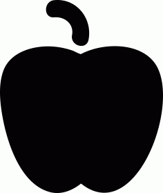 Apple Black Shape Outline Drawing Svg Vector, Free Vectors File