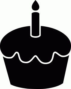 Food Cake Cup Icon Svg Vector, Free Vectors File