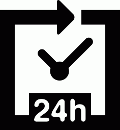 24 Hour Open Symbol, Free Vectors File