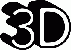 3D Symbol, Free Vectors File