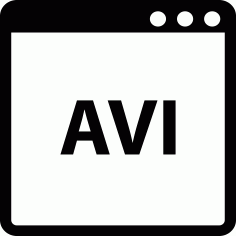 Avi Video Document Symbol, Free Vectors File