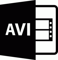 Avi Video File Format Symbol, Free Vectors File
