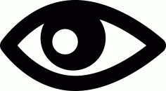 Eye Shape Variant Interface View Symbol, Free Vectors File