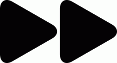 Fast Forward Arrowhead Symbol, Free Vectors File