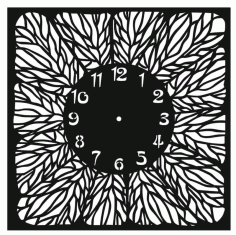Floral Design Wall Clock Free Vector, Free Vectors File