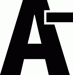 A Minus Result Outline SVG Vector, Free Vectors File