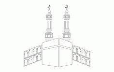 Bait ul Haram Islamic Free DXF File, Free Vectors File