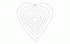 Heart Spinner Free DXF File, Free Vectors File