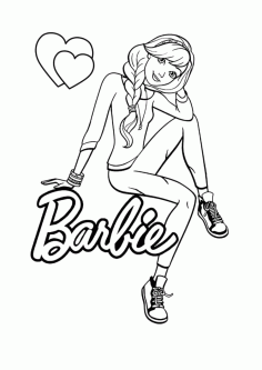 Simple Barbie Doll Tracing Shape PDF, Free Vectors File