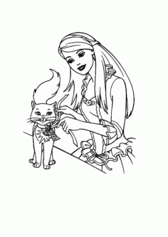 Incredible Barbie Doll Coloring Pages PDF, Free Vectors File