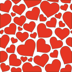 Hearts Seamless Pattern Clipart Free Vector, Free Vectors File
