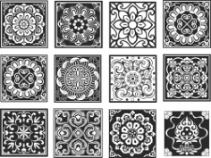 Chinese Pattern Design Free Vector, Free Vectors File