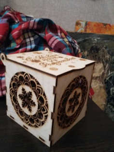 Plywood Gift Box Laser Cut Free DXF File, Free Vectors File