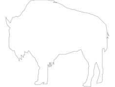 Bufalo Free DXF File, Free Vectors File