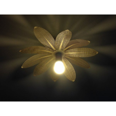 Flower Lamp Laser Cut Free DXF File, Free Vectors File