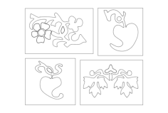 Flower Designs Free DXF File, Free Vectors File