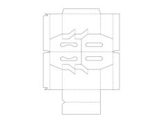 Packaging Box Template Free DXF File, Free Vectors File