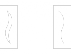 Door Design Free DXF File, Free Vectors File