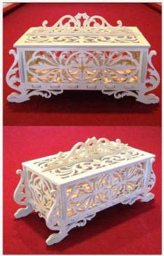 Jewelry Box Free DXF File, Free Vectors File