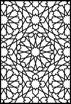 Granada Geometric Pattern Free DXF File, Free Vectors File