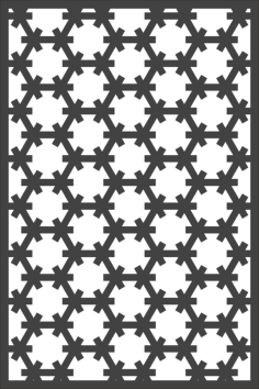Vector Seamless Hexagon Patern Free DXF File, Free Vectors File