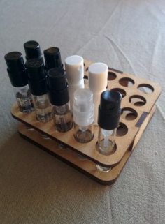 Perfume Sample Holder Free DXF File, Free Vectors File