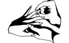 Wedrings Wedding Silhouette Free DXF File, Free Vectors File