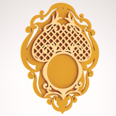 Frame 3D Puzzle Free DXF File, Free Vectors File