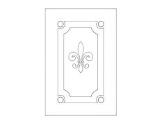 Door Design Elegant Free DXF File, Free Vectors File