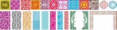 Grille Patterns Set Free Vector, Free Vectors File