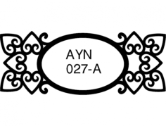 Mirror Frame Free DXF File, Free Vectors File