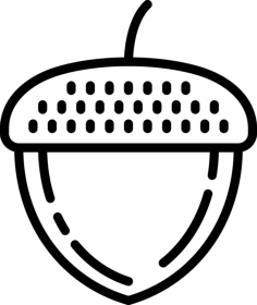Acorn Silhouette Svg Vector, Free Vectors File