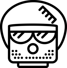 Afro Svg Line Art, Free Vectors File