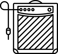 Amplificator Tracing Svg Vector, Free Vectors File