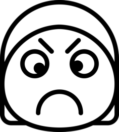 Angry Vinyl Cutting Svg File, Free Vectors File