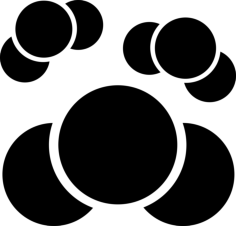 Atoms Line Art Svg Vector, Free Vectors File