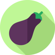 Aubergine Sticker Outline Svg File, Free Vectors File