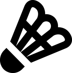 Badminton Outline Icon Svg Set, Free Vectors File