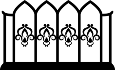 Balcony Sticker Outline Svg File, Free Vectors File