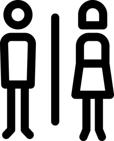 Bathroom Silhouette Svg Vector, Free Vectors File