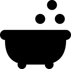 Bathtub Stencil Svg Vector, Free Vectors File