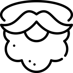 Beard Contour Svg Vector, Free Vectors File