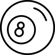Billiard Silhouette Svg Vector, Free Vectors File