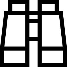 Binocular Outline Svg Vector, Free Vectors File