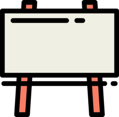 Blackboard Sticker Outline Svg File, Free Vectors File