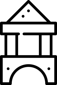 Blocks Outline Svg File, Free Vectors File
