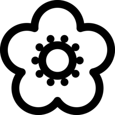 Blossom Vinyl Cutting Svg File, Free Vectors File
