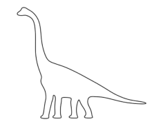 Brachiosaurus Coloring Pdf, Free Vectors File