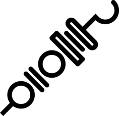 Brochette Craft Design Svg File, Free Vectors File
